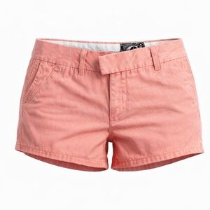 Volcom Women’s Frochickie Size 5 Peach Flat Front Casual Summer Shorts